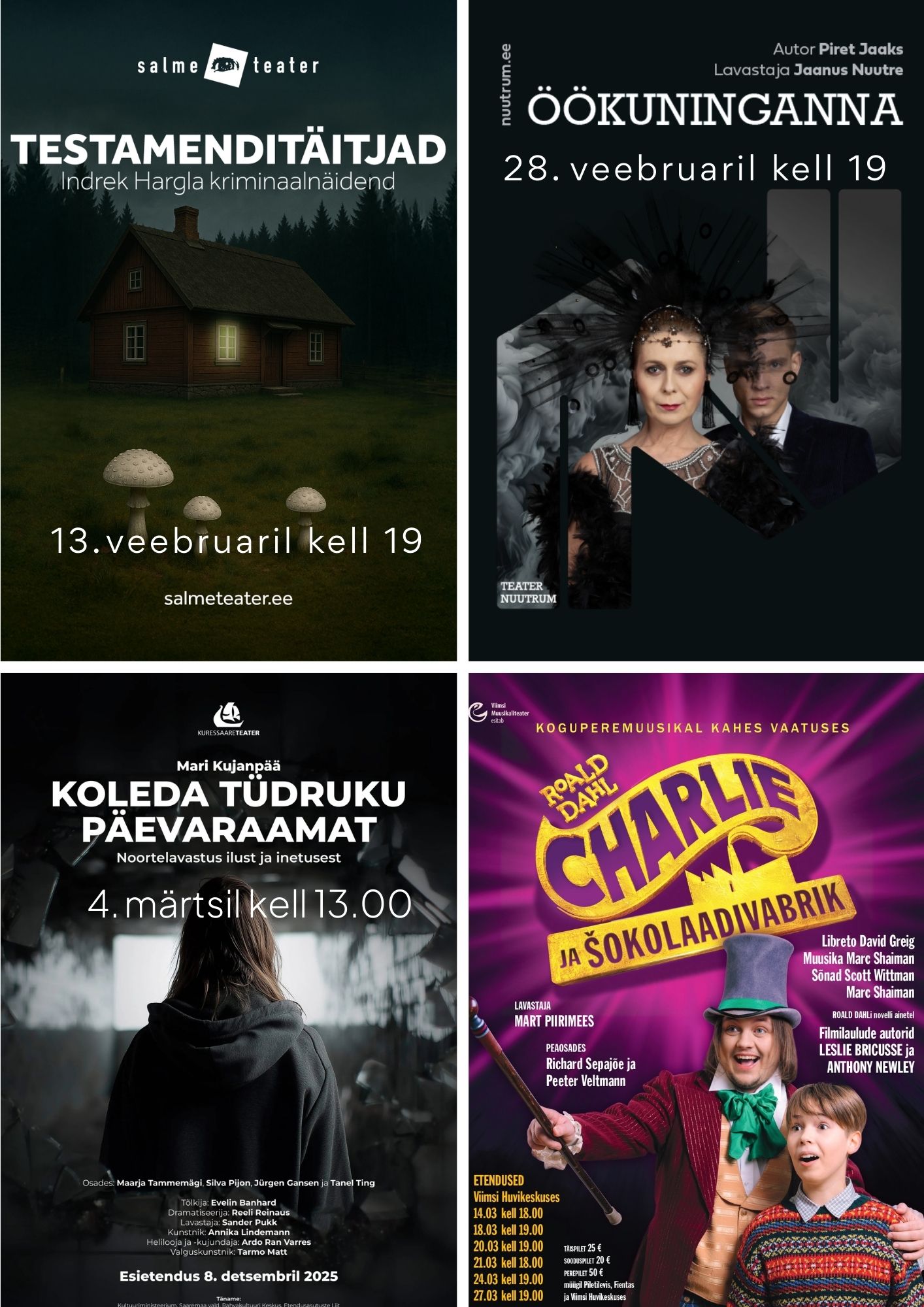 Kultuuriürituste plakatid